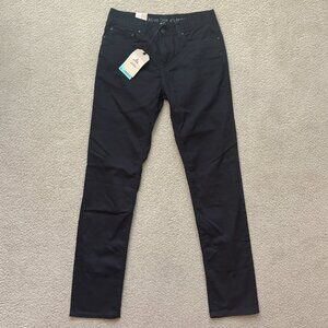 prAna Bridger Jean Slim Straight Organic Cotton Stretch 30x34 Black Out NWT